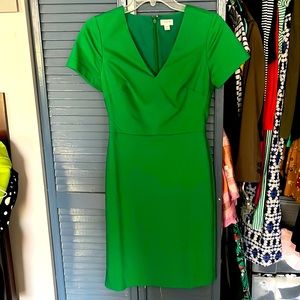 Green office suit dress J.Crew 00